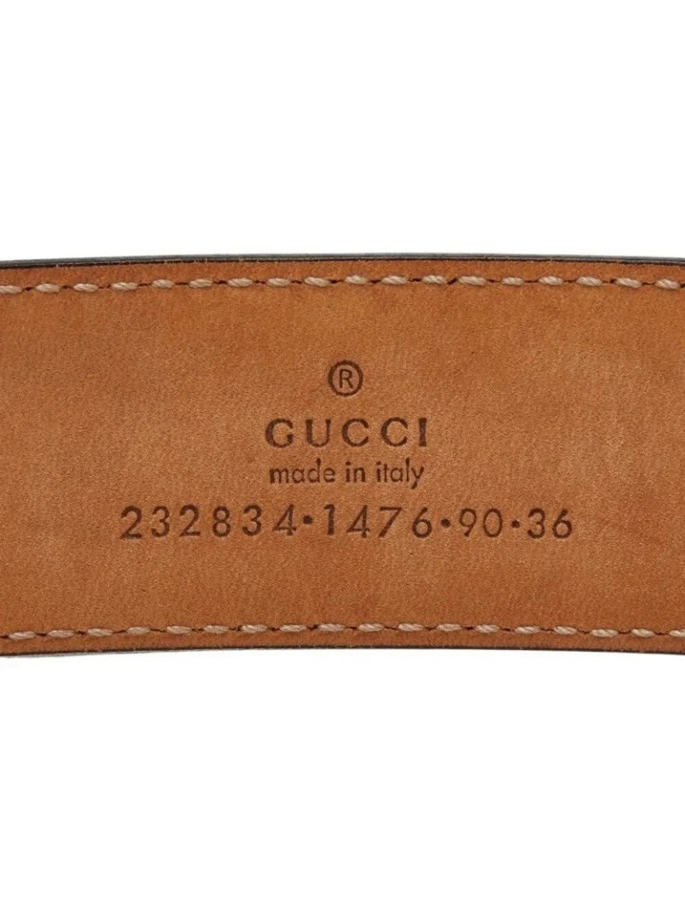 Gucci Interlocking Buckle Belt Black Leather
